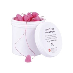 Protège tympan mousse conique rouge, régulier (paquet de 100)